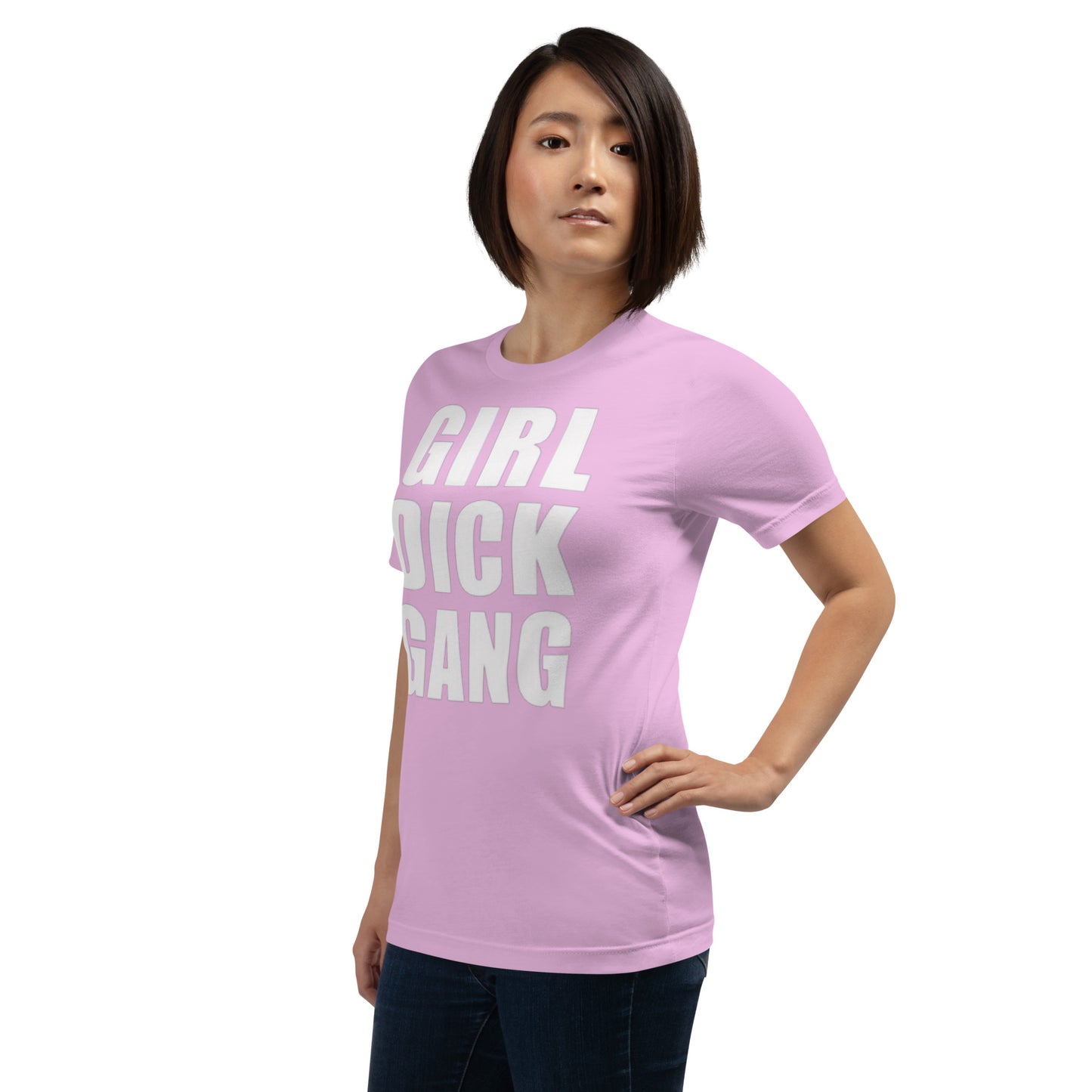 Teen 'GIRL DICK GANG, Girls Have Dicks Too, Get Over It!' Short-Sleeved T-Shirt